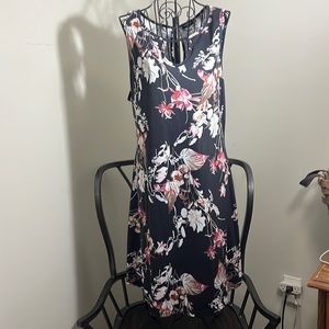 SHEIN Black Floral Key Hope Dress